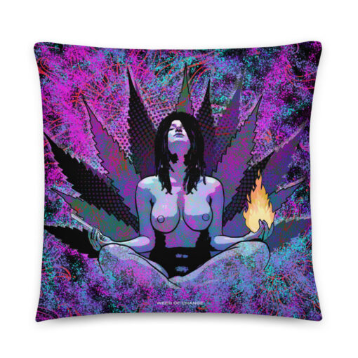 sexy-stoner-yoga-pillow-weed-smoke-marijuana-psychedelic-cushion
