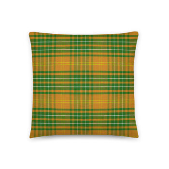 london-orange-tartan-pattern-throw-pillow-plaid-checkered-style-cushion