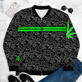 Stoner-Bomber-Jacket-Weed-Jacket-Weed-Gift-Stoner-Gift-Cannabis-Gift-420-Marijuana-Leaf-Jacket-Trippy-Psychedelic-Pattern-Stoner-Jacket-Green-SITE2